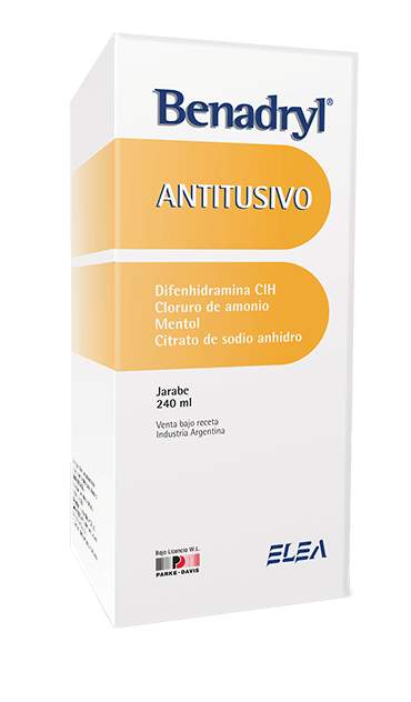 BENADRYL E JARABE EXPECTORANTE FRASCO CON 150 ML